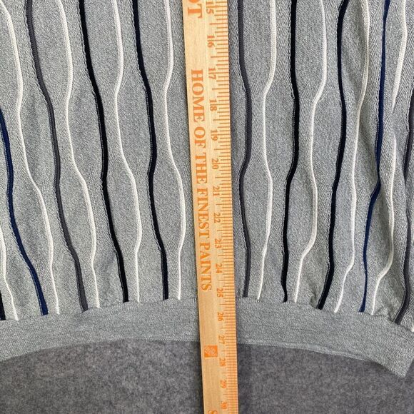 VTG Tundra Mens XL Sweater Multi Color Canada Mercerized Cable Coogi - Picture 6 of 8